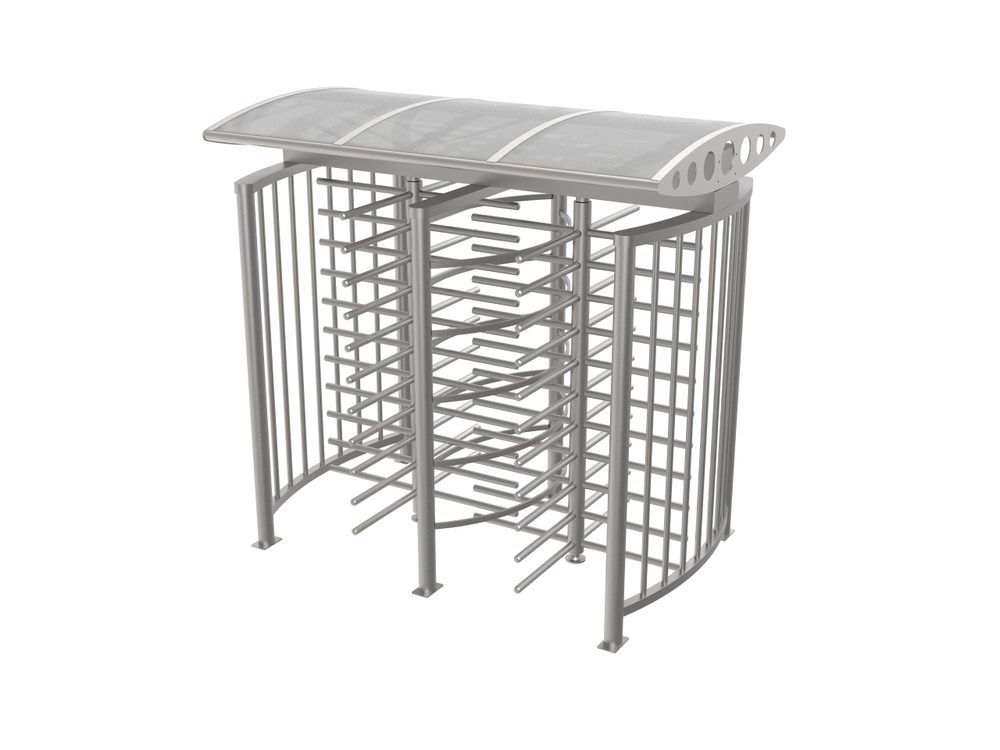 Double full-height turnstile OTDMAC with canopy
