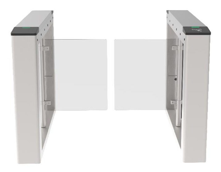 Panoramic glass-door turnstile 980 single
