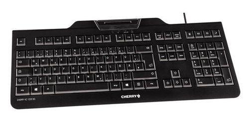 Teclado + Lector DNI Elec. USB Negro Cherry KC 1000 SC