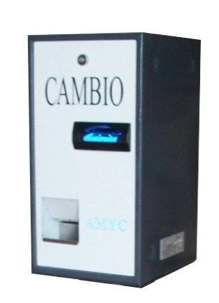 CAMBIO MICRO COMPAC 1HC/ GBA/ Entrada de notas por um tipo de moedas.
